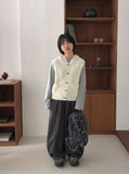 Shudlow Brushed Cut Banding Wide Balloon Pants