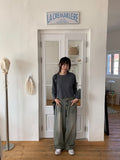 Binro Vintage Washed Denim Pants