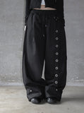 Eyelet Strap Cotton Pants
