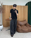Reton Stitch Muscle Knit Short Sleeve Tee