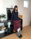 Omic Side Frill Knit Cardigan