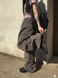Bruck Nylon Cargo Wide Banding Pants