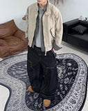 Deon Dyeing High Neck Crop Jacket