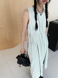 Nate String Layered Sleeveless Long One Piece