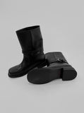 1089 Buckle Middle Boots (3 cm)