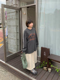 [Unisex] Sainten Lettering Over Long Sleeve Tee
