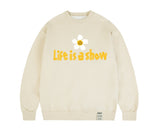Tape Flower Smile Sweatshirt