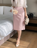 Meli Tweed H-Line Skirt