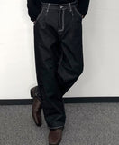 Roll Up Down Wide Denim Pants Regular Ver