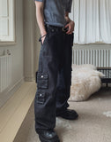 Lucas D-Ring Unbalance Cargo Denim Pants