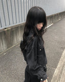 Wed Denim Crop Damage Jacket