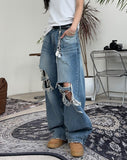 Rayfen Damage Denim Pants