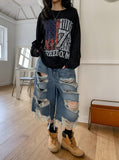 Frame Vintage Print Long Sleeve T-Shirt