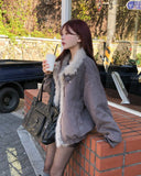 Creme Raccoon Fur Padding Mustang