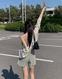 Myumyu Damage Short Denim Pants