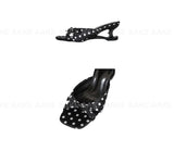 POLKA DOT HEART MULES