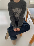 Podane Pigment Printing Over Long Sleeve Tee