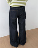 Quinn Bootcut Raw Denim Pants