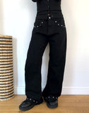 Ibin Studded Bootcut Denim Pants