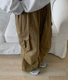 [BAON] Hipau Cotton Pintuck Pants