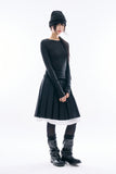 Daphne strap pleats skirt
