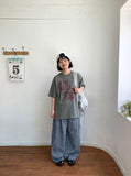 Hyobbit Printing Over Short Sleeve Tee