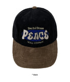 PEACE CORDUROY BALL CAP