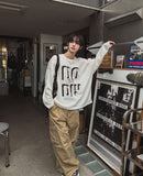 Vintage Graphic Waffle Round Long Sleeve