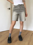 Silat Gray Washing Bermuda Half-Length Denim Shorts