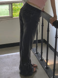Reher Pocket Banding Washed Denim Bootcut Pants