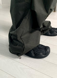 Socle Shirring Pleated Two-Way Jogger Pants