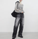 [NONCODE] ONBIA Damage Knitwear