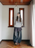 Deep Blue Balloon Denim Pants