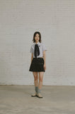 TIE CROP HALF SHIRT