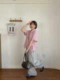 Bonta Summer Cargo Banding Wide Pants