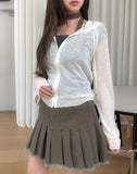 Lenti Summer See-through Hood Zip-Up