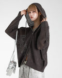Net Over Hooded zipup