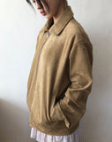 [Quilted lining] Corn Collar Two-Way Blouson Jacket