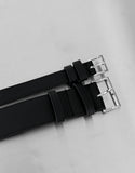 Double strap square wide belt