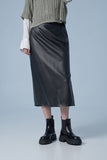 Side wrap long skirt