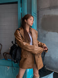 (UNISEX) Ed Leather Over Blazer