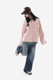 Engineered patch collar work jacket