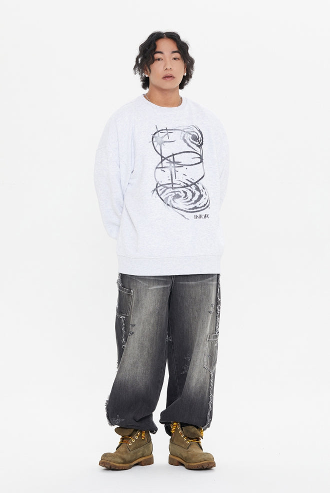 【ROMANTIC CROWN】男女兼用★シャイニングエフェクトCREWNECK ROMANTIC CROWN (ロマンティック クラウン) - シャイニング