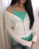 Rihu Basic Spandex Color Strap Sleeveless