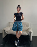 League Sporty Glossy Shorts
