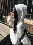 Revl Hood Nylon Windbreaker Zip-Up Jacket