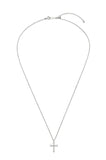 Essence Silver (W) Moissanite Ella Cross Necklace