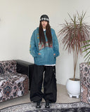 Tape eyelet key ring balloon pants