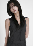 Cooper Stripe Collar One Piece