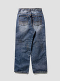 Washed Oil Denim Pants